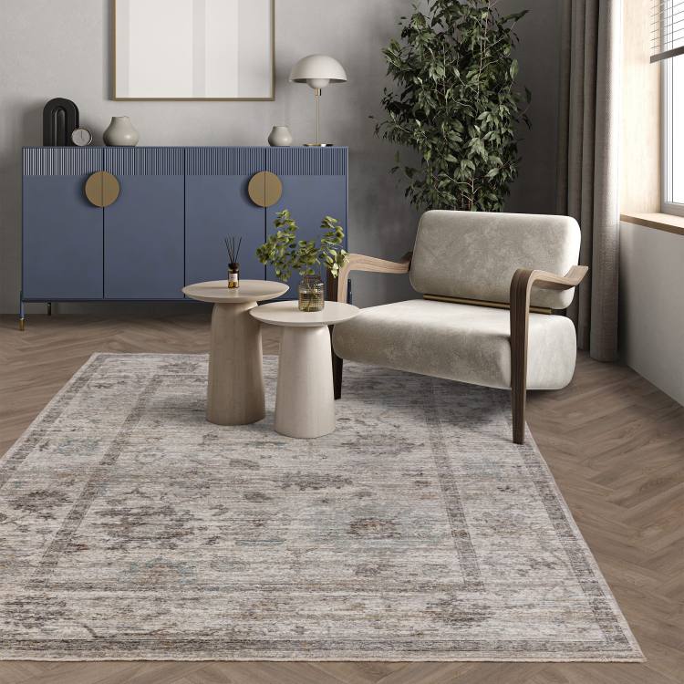 Kingston Blue Floral Rug