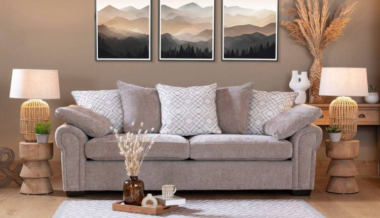 The Alstons Alpine grand sofa size shown in main fabric 5738