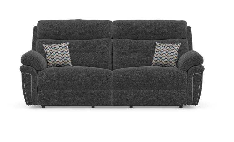 Baxter 3 seater sofa shown in Iona Black fabric 