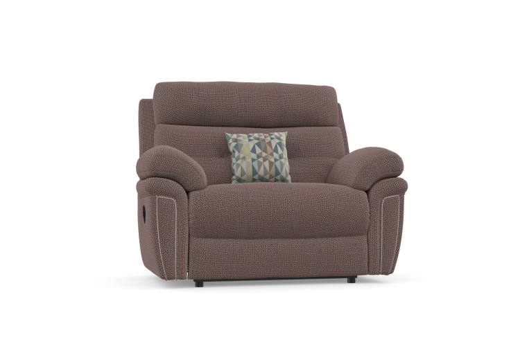Snuggler in Alexander Park Plain Damson fabric 
