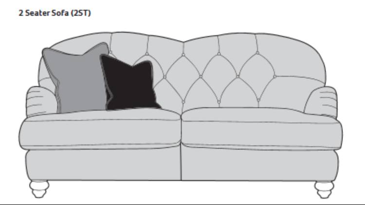 Buoyant Dumpling 2 Seater sofa complete with scatter cushions 