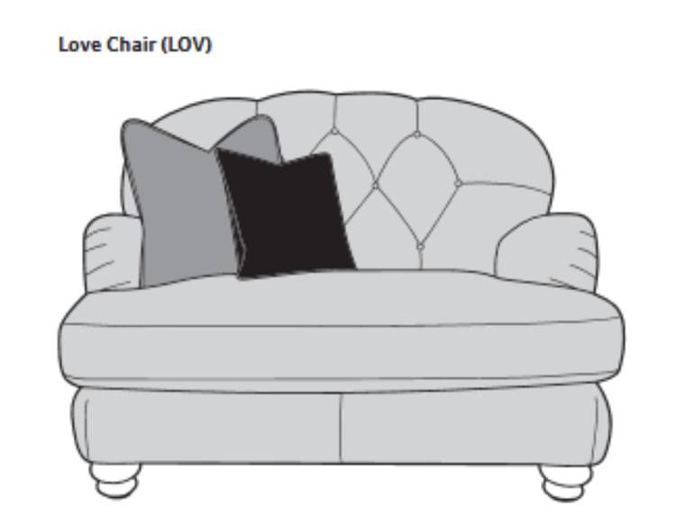 Buoyant Dumpling Snuggler Love Chiar with scatter cushions 