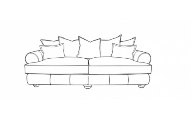 Sofa pillow configuration 