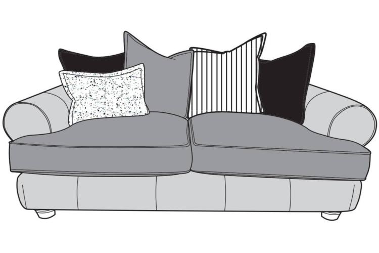Buoyant Horatio Mix 2 Seater Pillow Back sofa 