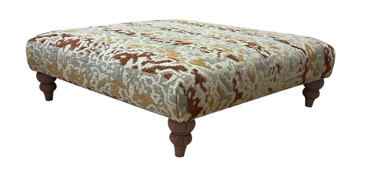Stool shown in Burnaby Rust fabric 