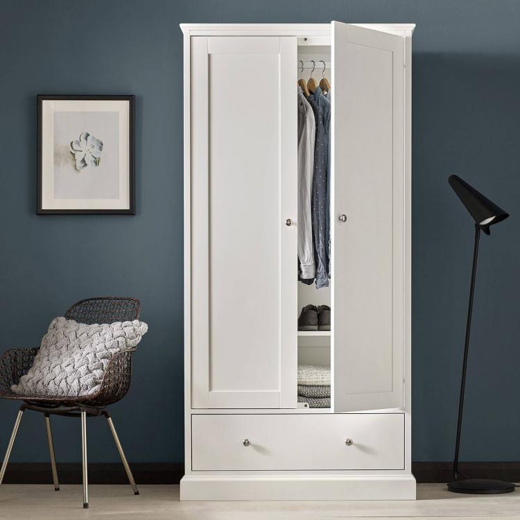 Bentley Designs - Ashby White Double Wardrobe