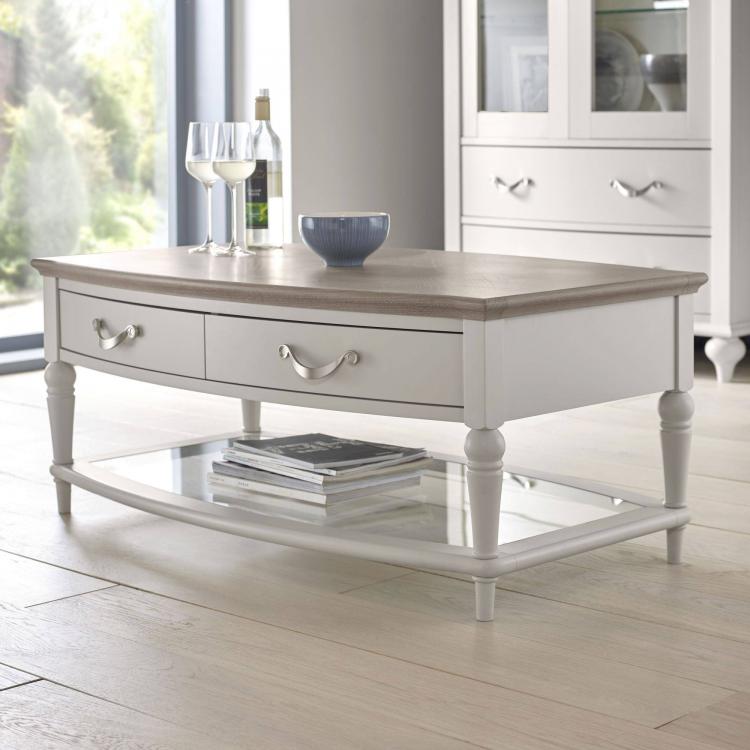 Bentley Designs Montreux Grey Washed Oak & Soft Grey Coffee Table