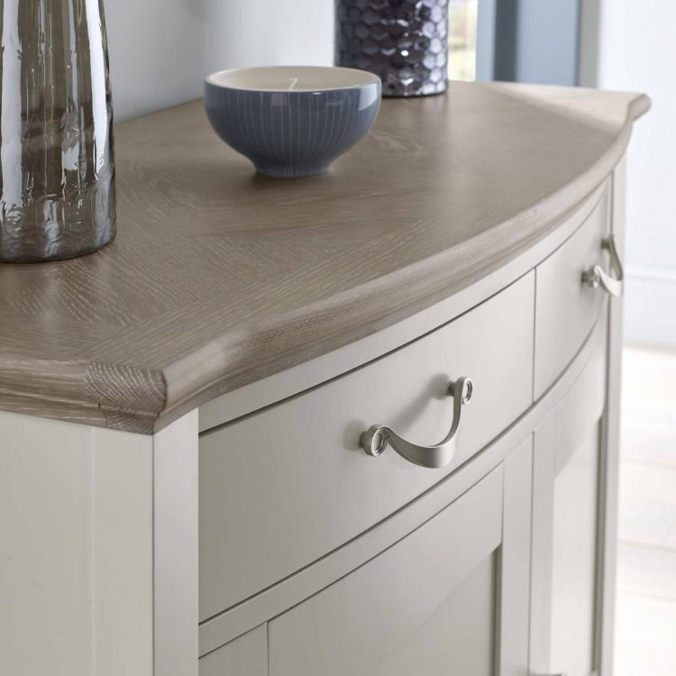 Bentley Designs Montreux Grey Washed Oak & Soft Grey Narrow Sideboard