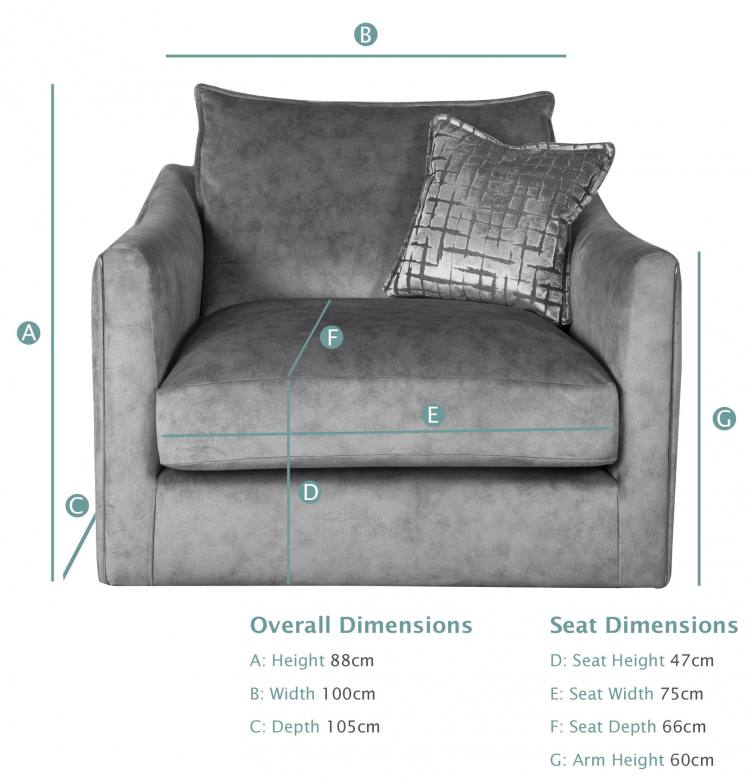 Buoyant Blaise Armchair dimensions