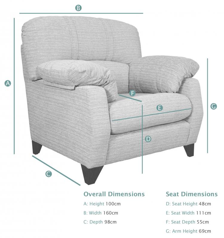 Buoyant Austin Arm Chair dimensions