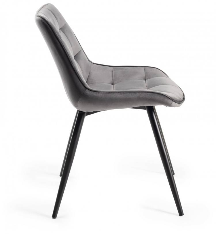 The Bentley Designs Seurat Grey Velevt Fabric Chair 