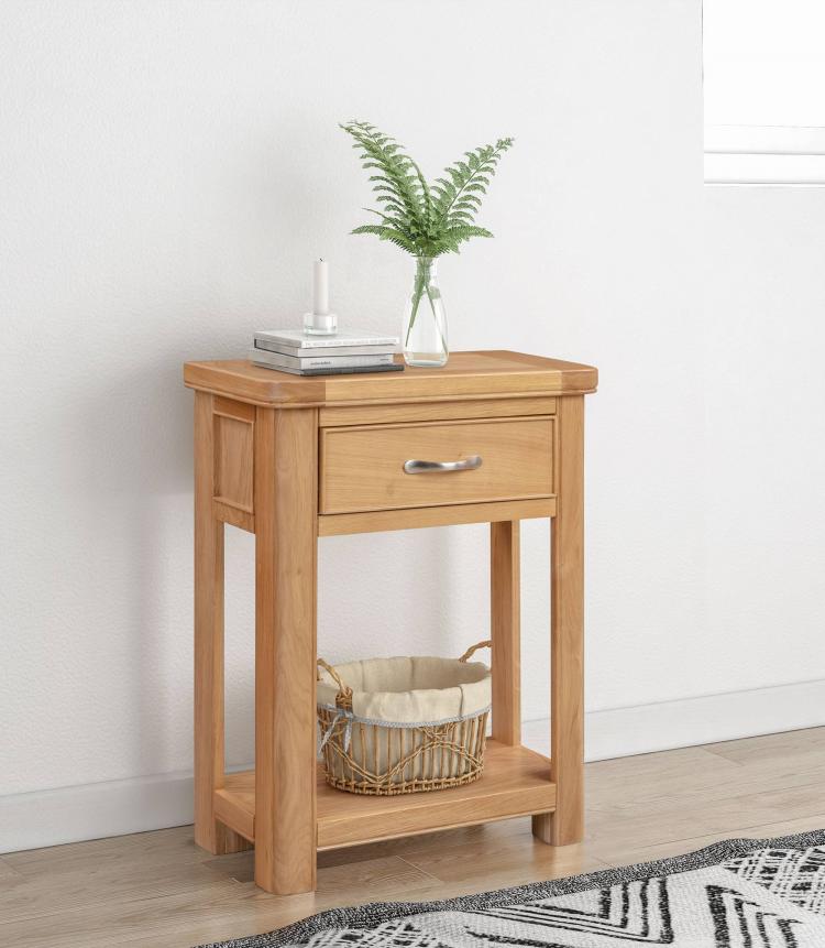 Bakewell Oak Small Console Table