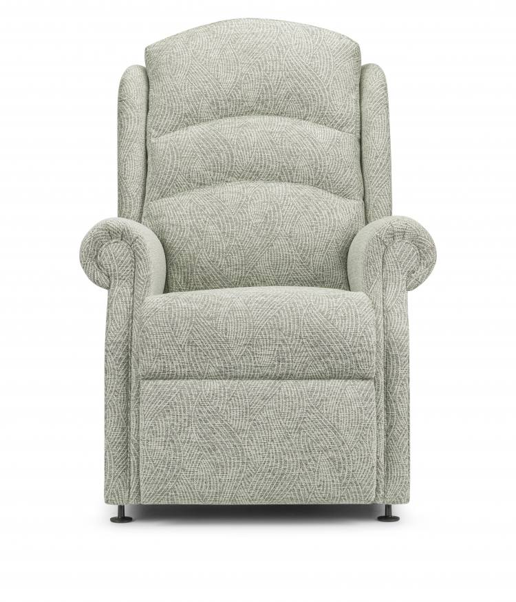 Ideal Beverley Manual Recliner chair shown in Alexandra Park Wave Sage fabric 