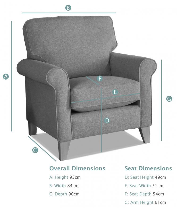 Alstons Poppy Standard Chair dimensions