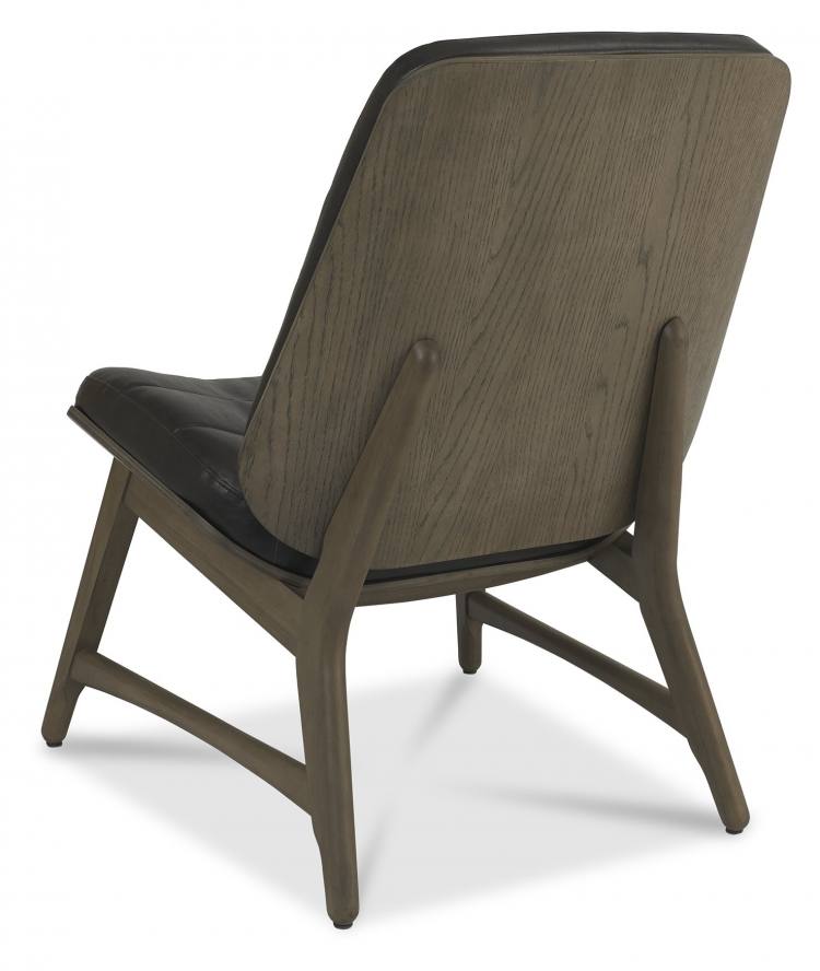 Bentley Designs Vintage Weathered Oak Casual Chair in Old West Vintage Rear Facing
