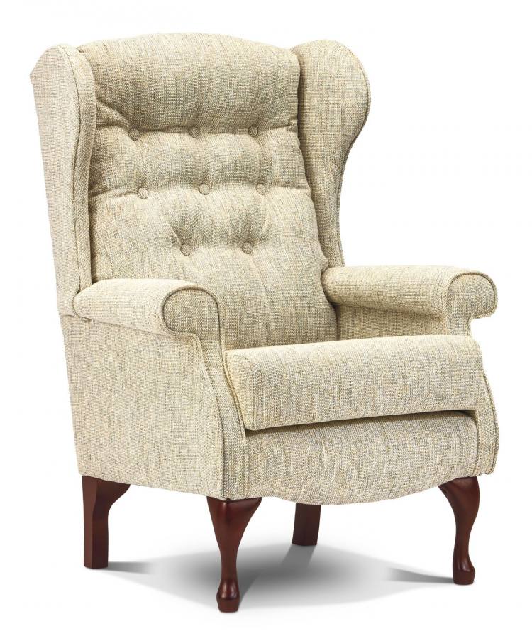Chair shown in Carolina Wheat fabric 