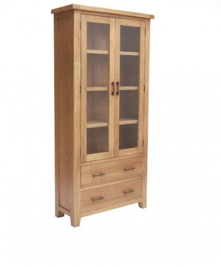 Hampton Oak Display cabinet 