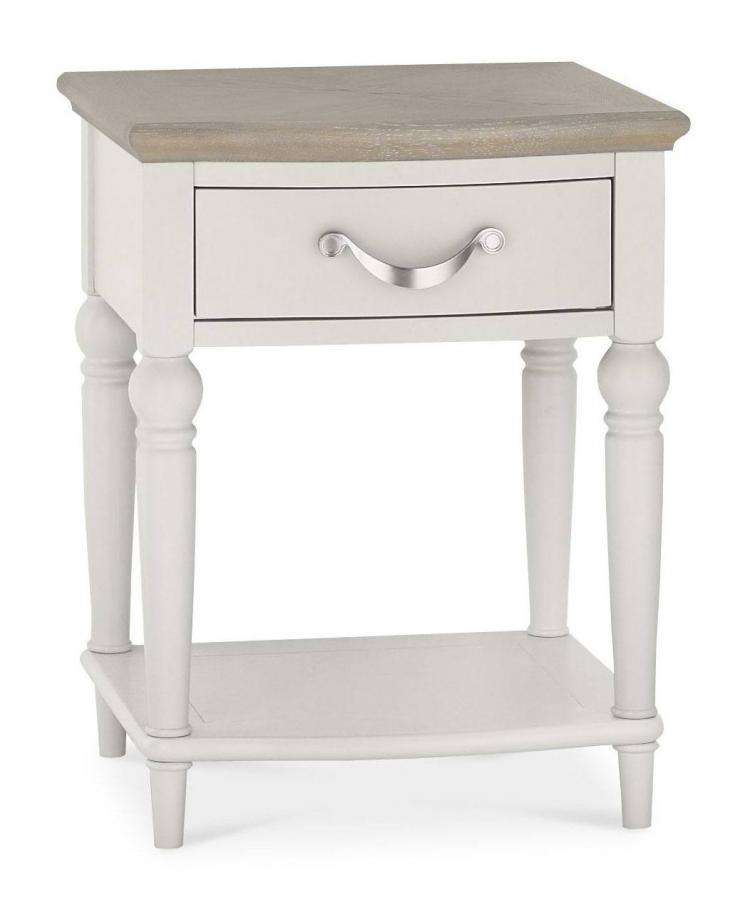 Bentley Designs - Montreux Grey Washed Oak & Soft Grey 1 Drawer Nightstand