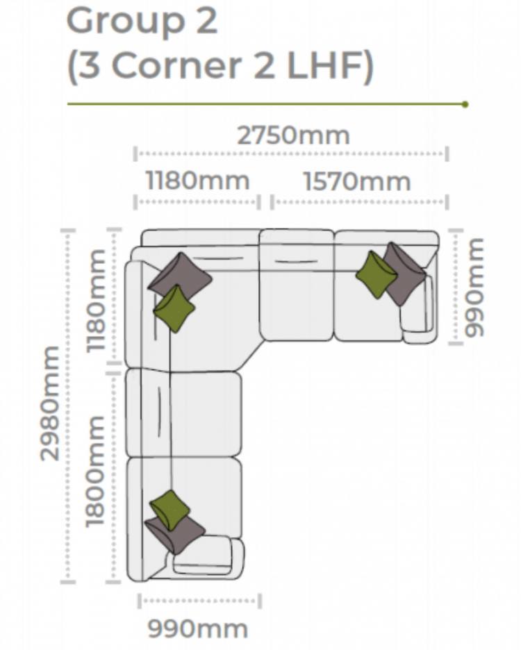 Alstons Aalto Corner Sofa Group 2