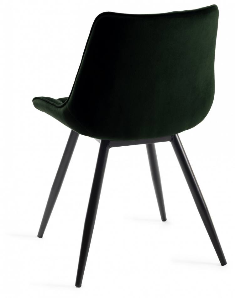Back of the Bentley Designs Seurat Green Velvet Fabric Chair