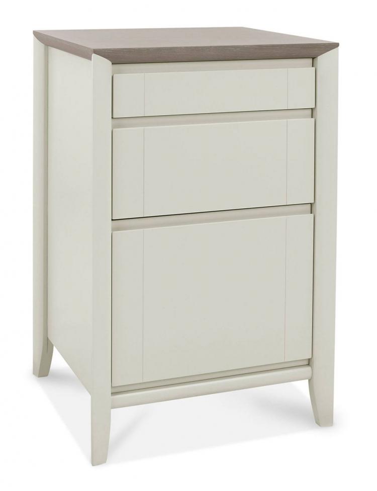 Bentley Designs - Bergen Grey Washed Oak & Soft Grey Modular Filing Cabinet