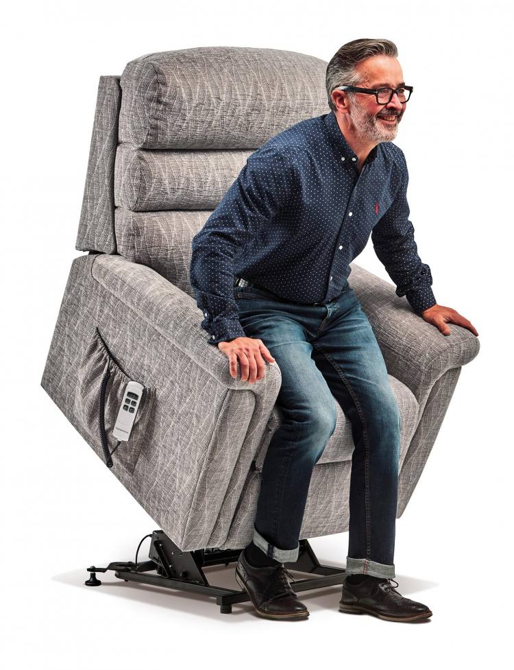 Comfi-Sit Standard size chair in fabric Venice Steel 