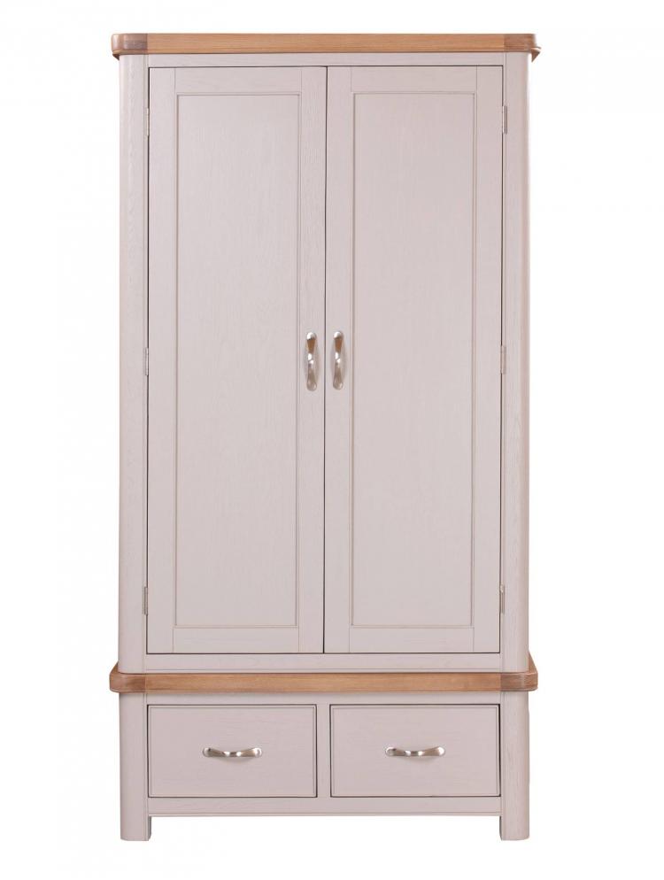 Bakewell Painted Double Wardrobe with Drawers