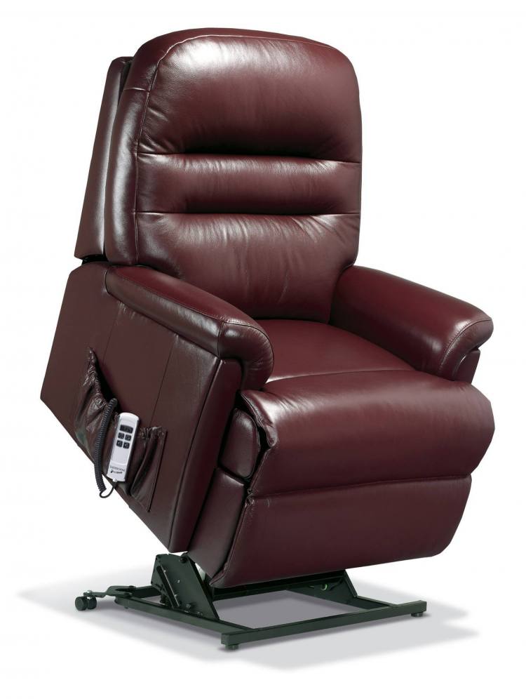 Sherborne Beaumont Riser Recliner chair in Queensbury Conker 